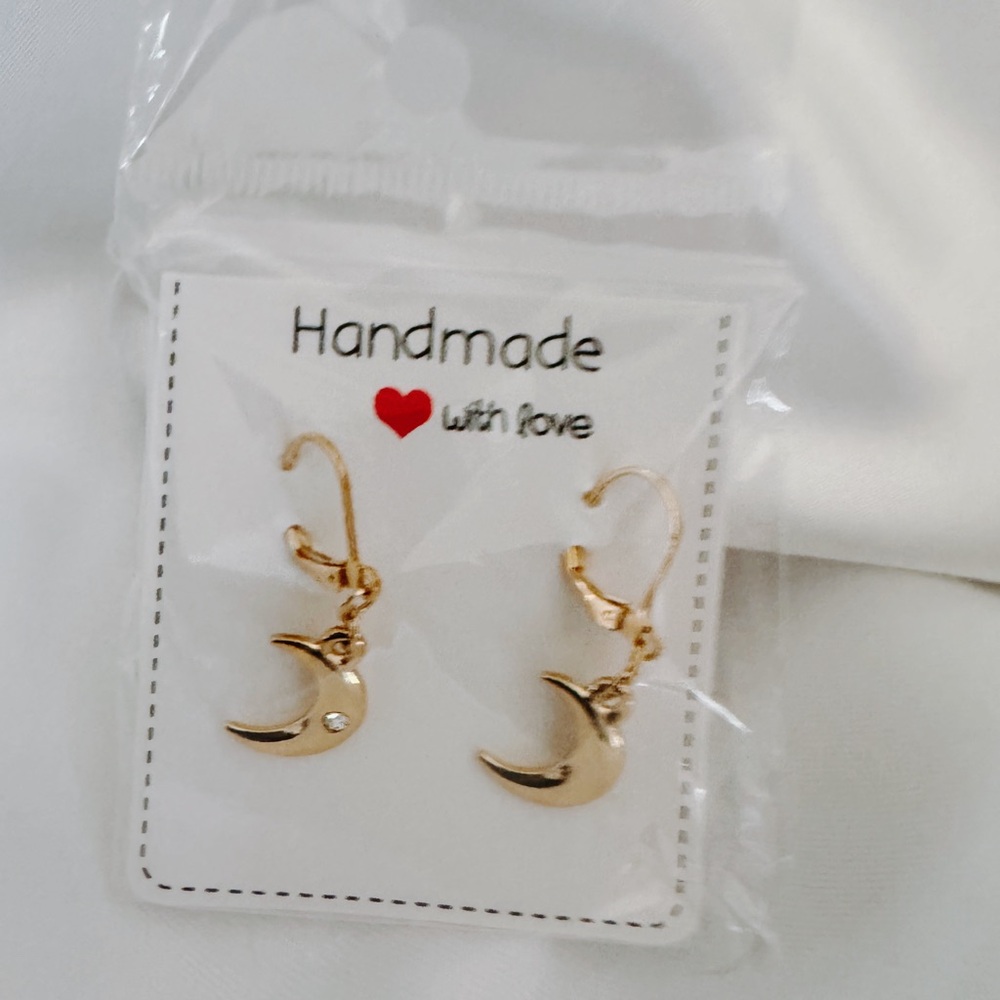 Gold Moon Earrings